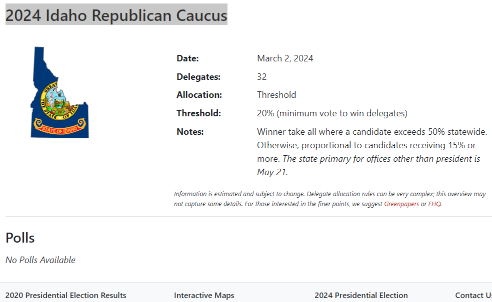2024 Idaho Republican Caucus